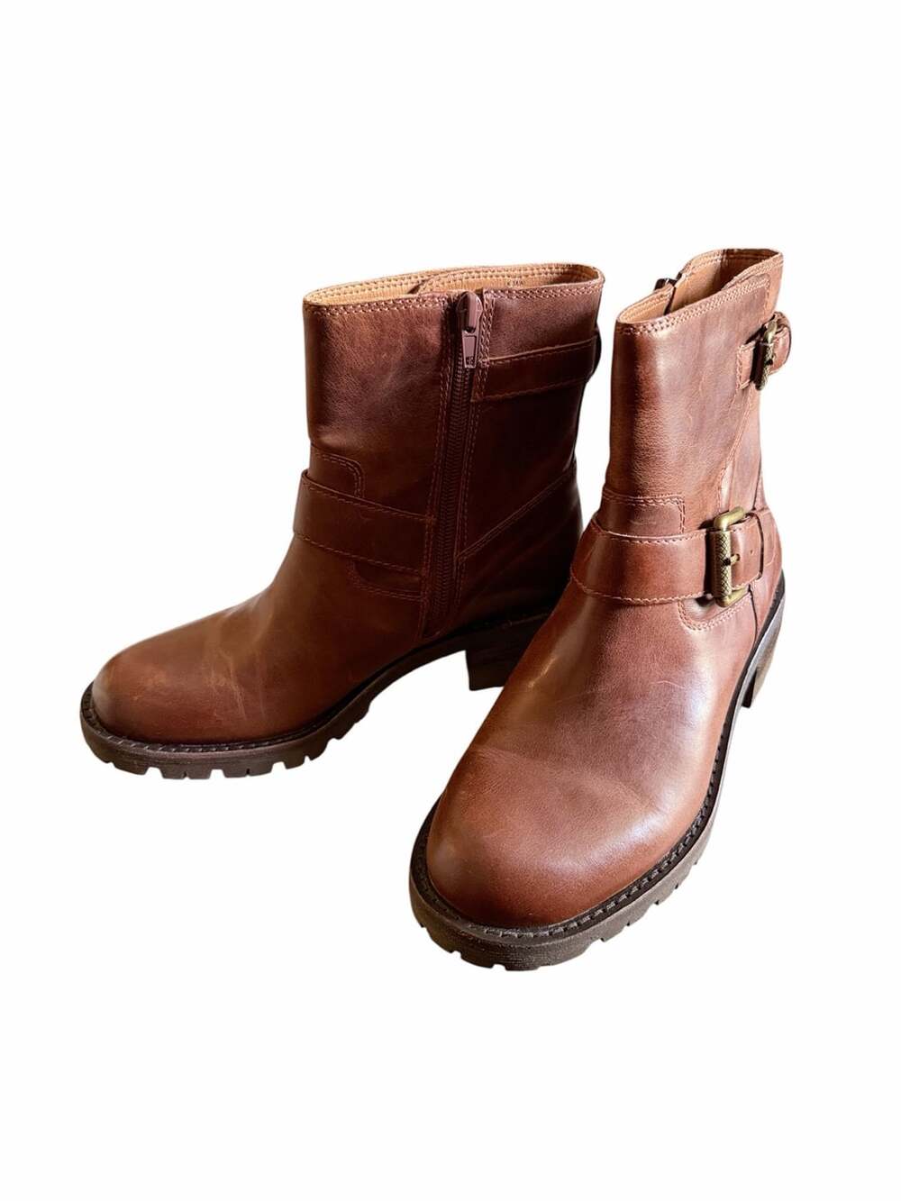 NIB Lucky Brand Women's Taini Leather Motorcycle Bootie